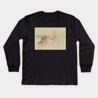 A Harpooned Whale Kids Long Sleeve T-Shirt